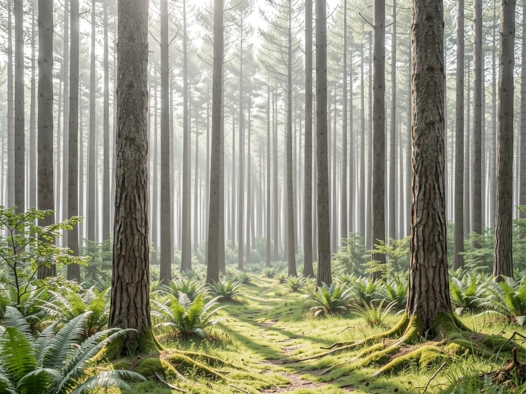 Serene nature environment